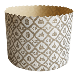 Форма бумажная для кулича "ХВ ЖЕМЧУГ" d= 11 см x h= 8,5 см