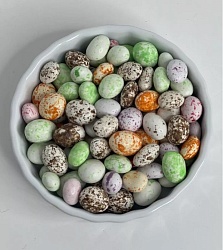 Драже яйца шоколадные с арахисом разноцветные 100гр