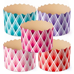 Форма бумажная для кулича "ГЕОМЕТРИЯ" d= 9 см x h= 9 см